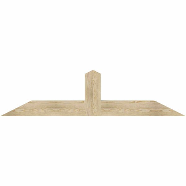 Ekena Millwork Portland Rough Sawn Timber Gable Bracket, Douglas Fir, 72"W x 18"H x 6"D x 6"F, 6/12 Pitch GBW072X18X0606POR00RDF - main